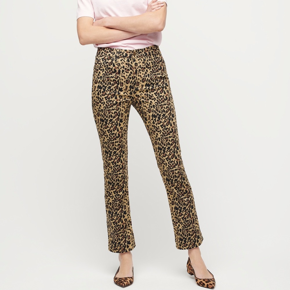 J.Crew Cheetah print Jeans